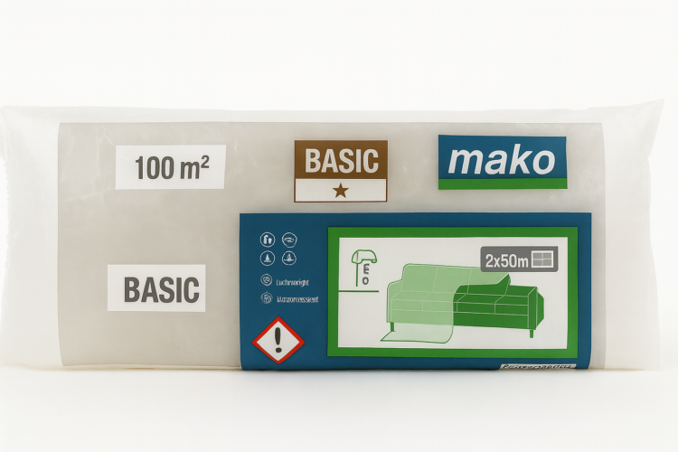 Folie krycí 7um 2×50 (role)