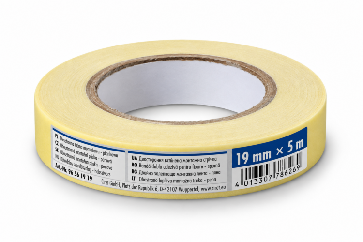 Páska oboustranná PE pěna 19mm x 5m